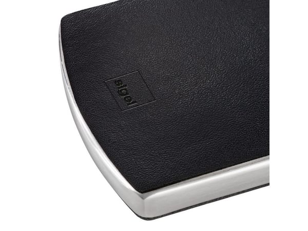 Sigel VZ121, Lær, Rustfritt stål, Svart, 12 kort, 91 x 57 mm, 60 mm, 13 mm