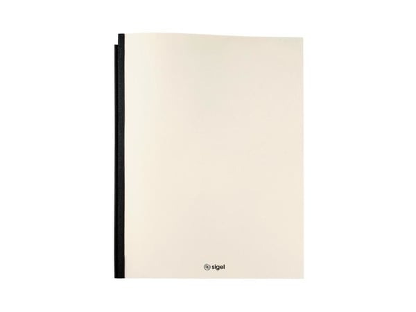 Sigel CF304, Konvensjonell filmappe, A4, Fotoark kartong, Beige, Sort, Matt, Portrett