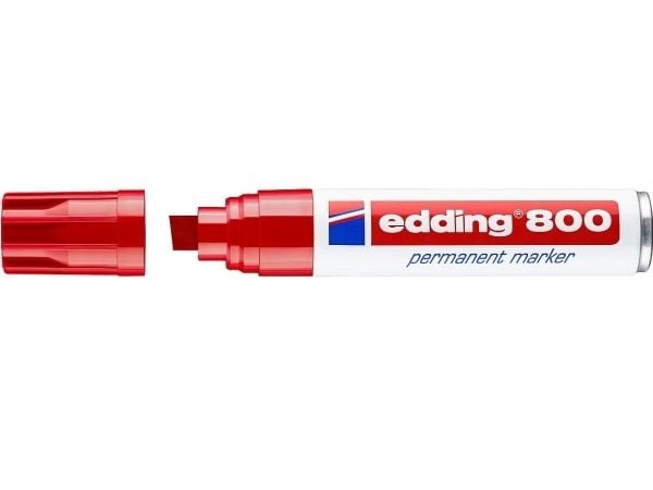 Permanent marker Edding 800, sned, röd