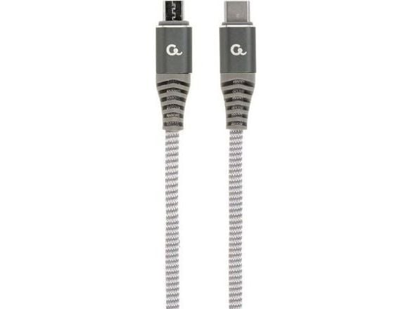 Gembird CC-USB2B-CMMBM-1.5M, 1,5 m, USB C, Micro-USB B, USB 2.0, 480 Mbit/s, Grå