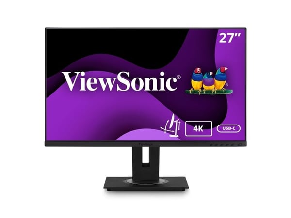 Viewsonic VG Series VG2756-4K, 68,6 cm (27"), 3840 x 2160 piksler, 4K Ultra HD, LED, 5 ms, Svart