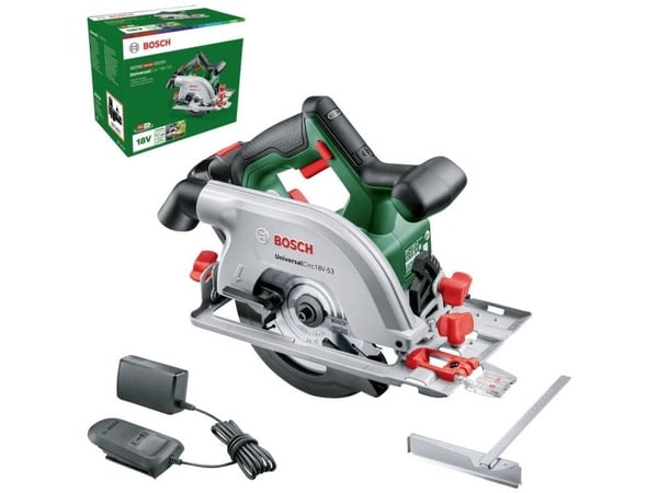Bosch Circ 18V-53, Tre, Svart, Grønn, Aluminium, 16 cm, 4300 RPM, 5,3 cm