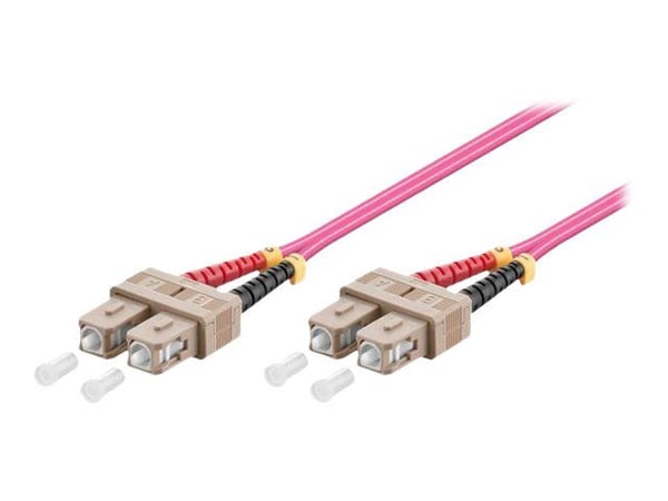 MicroConnect - Verkkokaapeli - SC/UPC monimuotokaapeli (uros) SC/UPC monimuotokaapeliin (uros) - 10 m. - 2 mm - valokuitu - duplex - 50/125 my - OM...