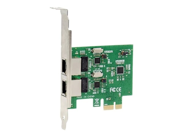 MicroConnect - Nettverksadapter - PCI Express x1 - Gigabit Ethernet x 2