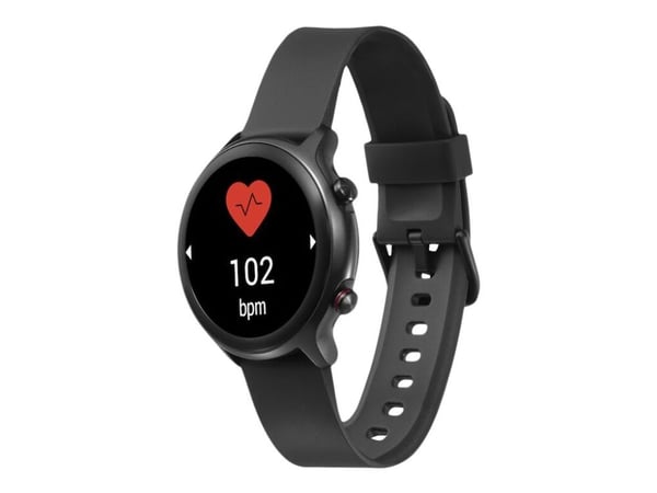 Doro Watch - Svart - smart klocka med rem - TPU-silikon - display 1.28" - Bluetooth - 45 g