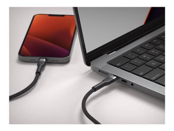LINQ Pro - Lightning-kabel - 24 pin USB-C hann til Lightning hann - 2 m - matt romgrått