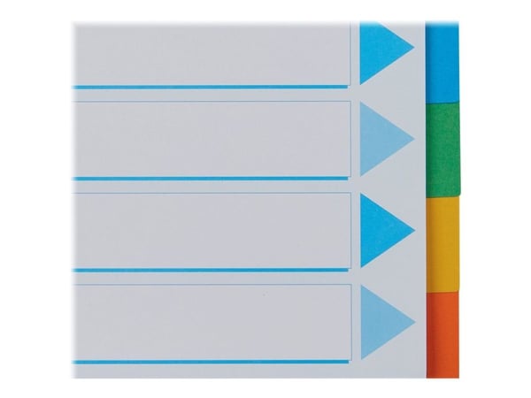 Esselte - Inndeler - 10 deler - for A4 (210 x 297 mm) - med fliker