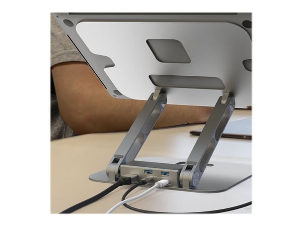 j5create JTS327 - Dokkestasjon + notebookstativ - USB-C / Thunderbolt 3 / Thunderbolt 4 - HDMI