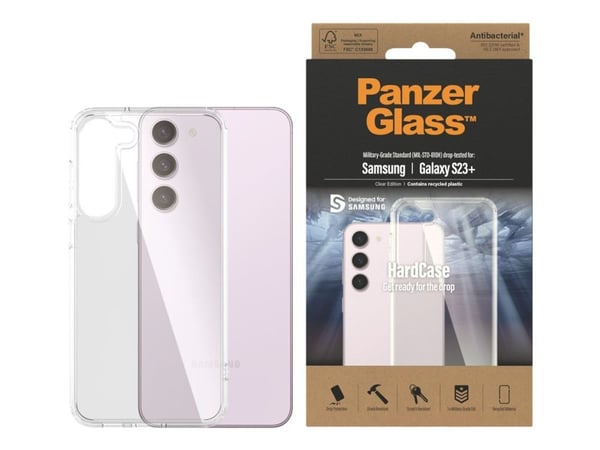 PanzerGlass HardCase - Clear Edition - baksidedeksel for mobiltelefon - termoplast-polyuretan (TPU) - gjennomsiktig - for Samsung Galaxy S23+