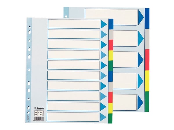 Esselte - Inndeler - 5 deler - for A5 (148 x 210 mm) - med fliker