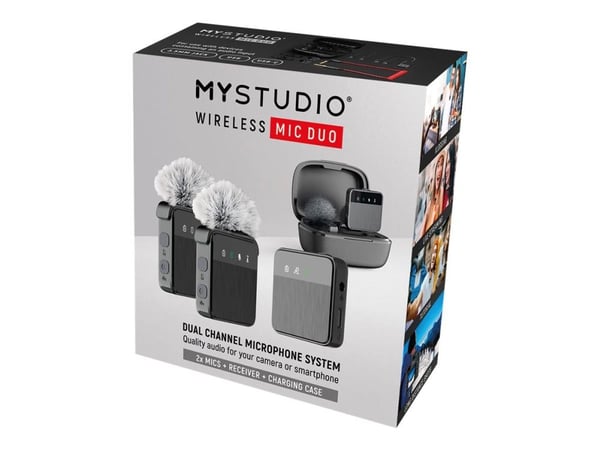 Easypix MyStudio Wireless MIC DUO - Mikrofonsystem - USB, 3,5 mm-jakk