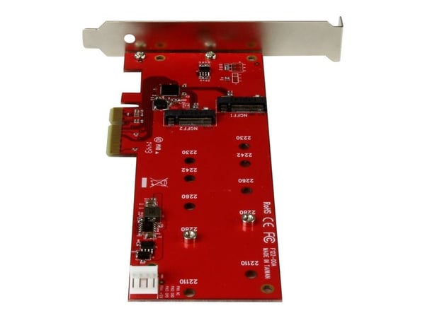 StarTech.com 2x M.2 SATA SSD-kontrollerkort - PCIe - PCI Express M.2 SATA III-kontroller - NGFF-kortadapter (PEX2M2) - Lagringskontroll - M.2 - M.2...