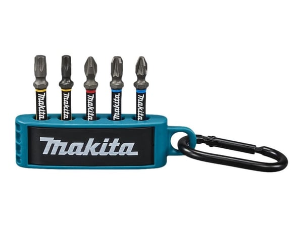 Makita Impact Premier - Spissett for støtskrutrekker - 5 deler - torx, phillips, pozidriv - T25, T30, PH2, PZ2, PZ3 - heksagonal - lengde: 50 mm