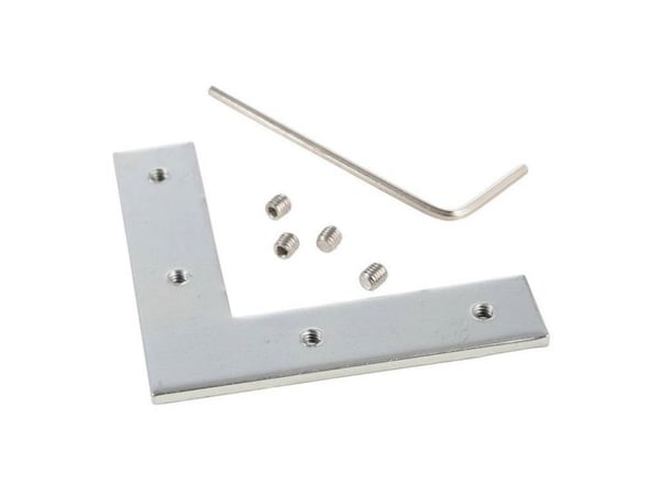 Deko Light 987027 Sporskrue / hjørneforbinder 90° hjørnekobling i metall (B x H) 12 mm x 2 mm 1 stk