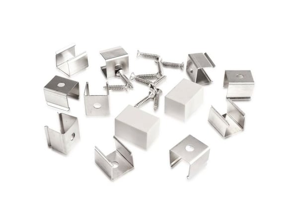 Deko Light 930532 monteringssett for D Flex Line 12,0 x 20,0 mm monteringsutstyr rustfritt stål 1 stk