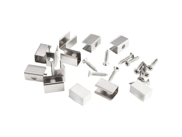 Deko Light 930530 Monteringssett for D Flex Line 6,5 x 12,0 mm Rustfritt stål 1 stk