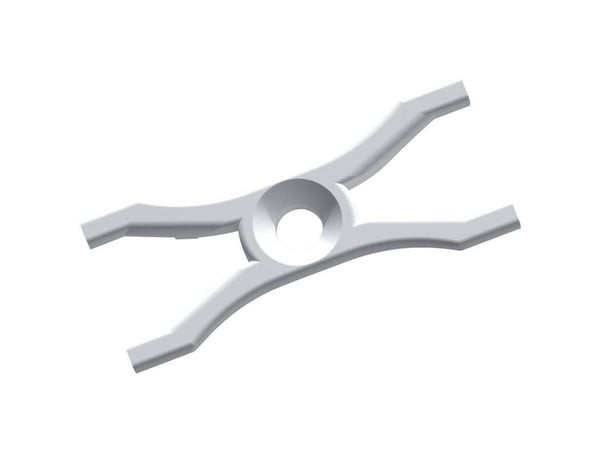 Deko Light 980023 monteringsklips-sett (2 stk.) plast (B x H x D) 13 x 3.20 x 32 mm 2 stk