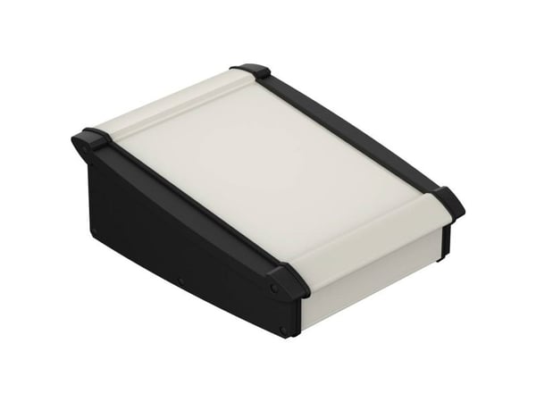 Bopla Alu-Topline ATPH-IP 2385-0150 bords-/pultkabinett (L x B x H) 232,60 x 150 x 86,20 mm aluminium/ABS natur/svart (RAL 9005) 1 st