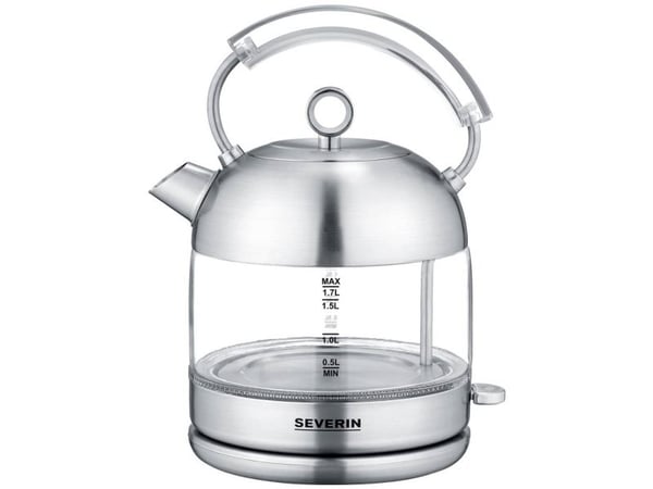 SEVERIN WK 3459 - Kjele - 1.7 liter - 2400 W - børstet rustfritt stål / glass