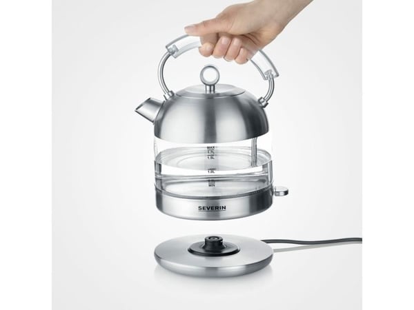 SEVERIN WK 3459 - Kjele - 1.7 liter - 2400 W - børstet rustfritt stål / glass