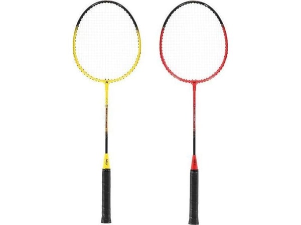 Nils Extreme NRZ264 aluminium badmintonsett: 4 racketer + 3 fjærballer + nett 600x60 cm + veske