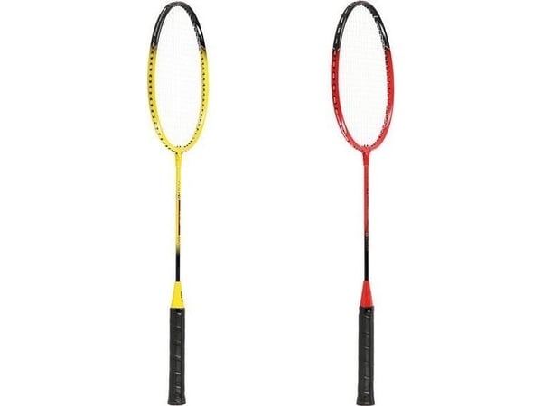 Nils Extreme NRZ264 aluminium badmintonsett: 4 racketer + 3 fjærballer + nett 600x60 cm + veske