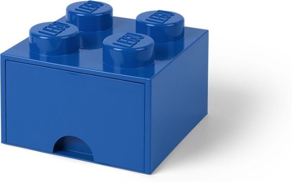 Lego Storage Opbevaringsskuffe - 4 Knopper - Blå
