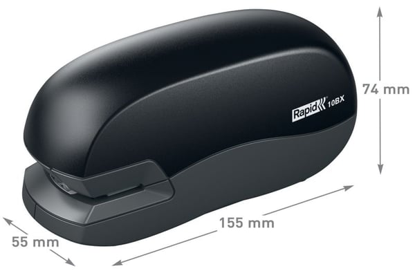 Elektrisk stiftemaskin Rapid 10BX, kontaktløs, med batteri - for 10 ark