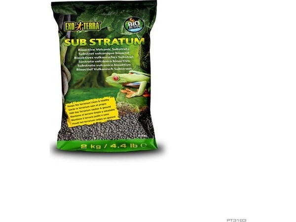 Exo Terra Sub Stratum Bioactive Volcanic* substrat till terrarium, podložje (2 kg)
