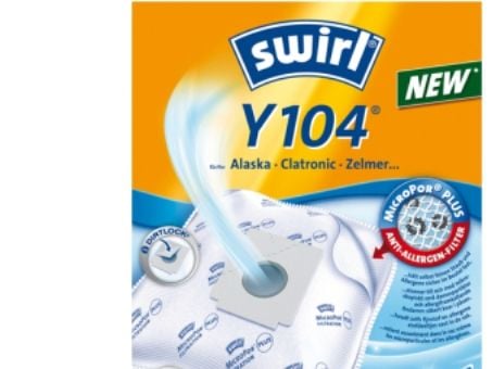 Swirl Y 104, Pölypussi, Valkoinen, 4 kpl