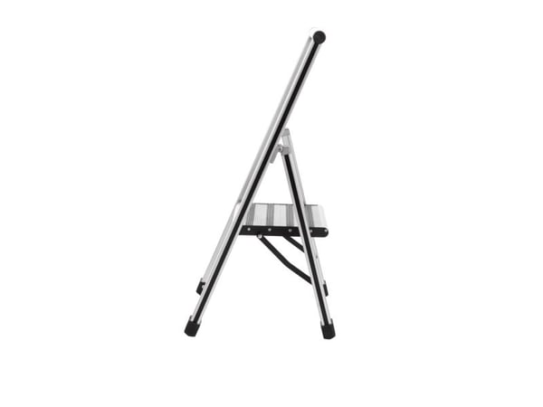 WENKO Alumiiniset kokoontaitettavat porrasaskelmatikkaat 1 askelma - 150 kg - 3,2 kg - 35 cm - 71 cm - 43,5 cm - 5,5 cm (601010100)