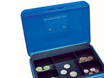 Wedo Cash box size 2, Blå, 5,08 cm (2"), 200 x 160 x 90 mm