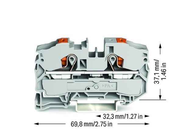 Wago 2216-1201, 12 mm, 69,8 mm, 37,1 mm, 800 V