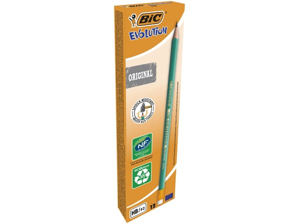 Lyijykynä BIC Ecolutions 655, HB - (12 kpl)