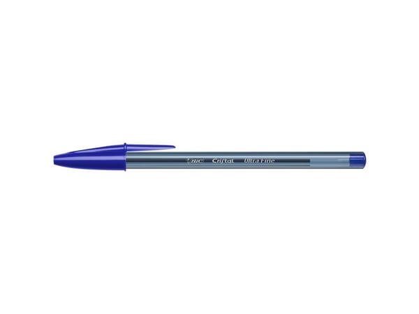 BIC Cristal Exact, Klipsi, Kuulakärkikynä, Sininen, 20 kpl, Erittäin hieno