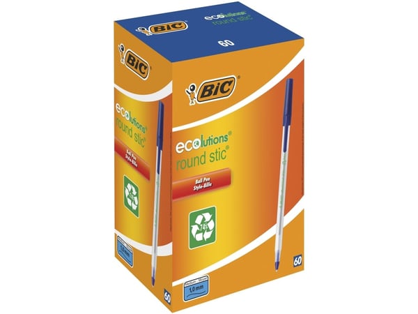 BIC 893240, Kuulakärkikynä, Sininen, 60 kpl