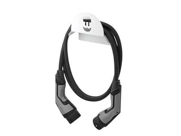 Wallbox - Kabelholder for charging cable - hvit