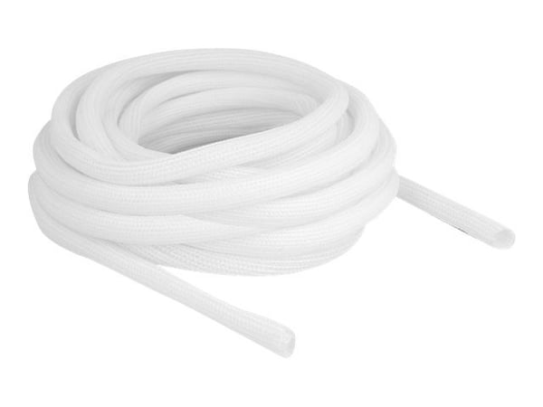 Delock - Flätad ärm - 13 mm diameter - 10 m - vit