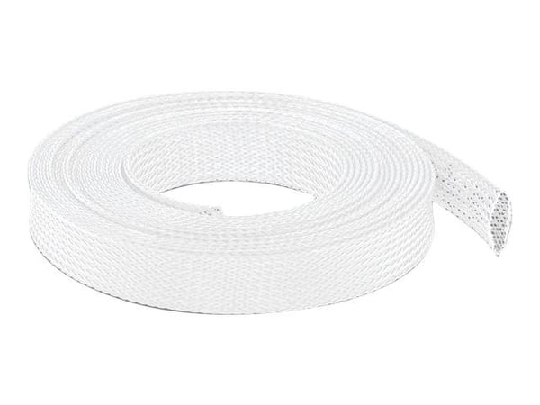 Delock - Flätad ärm - 10 m - vit