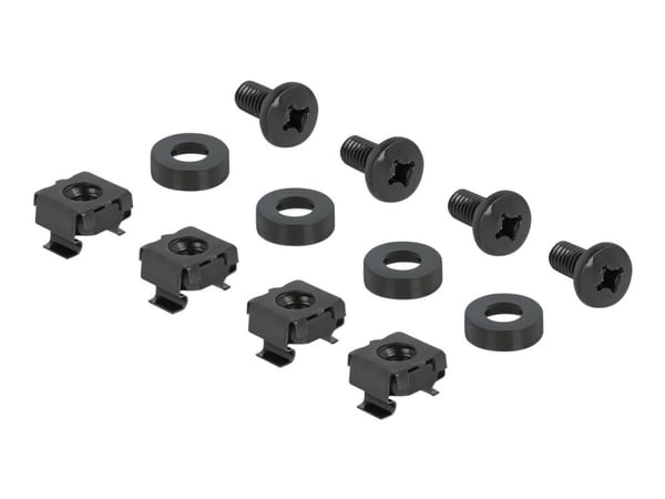 Delock - Hylla för rack - svart - 1U - 10"