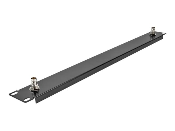 Delock - Rackpanel - BNC x 2 - svart - 1U - 19"