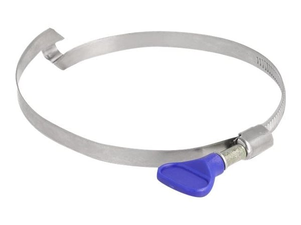 Delock Butterfly - Hose clamp - lämplig för 80 - 100 mm hose - blå (paket om 5)