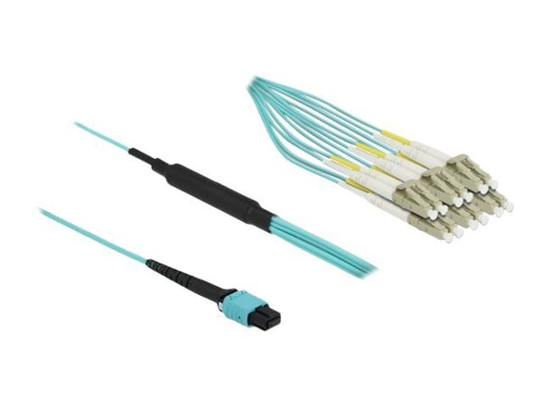 Delock - Utgangsforgreningskabel - MPO/UPC-multimodus (hunn) til LC/UPC-multimodus (hann) - 2 m - 3 mm - fiberoptisk - dupleks - 50 / 125 mikroner ...