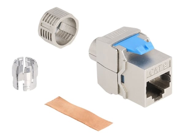 Delock - Nettverkkopler - RJ-45 (hunn) til LSA (hunn) - STP - CAT 8.1