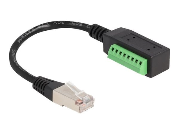 DeLOCK 66052, RJ-45, Pääte, Musta, Vihreä, Kiina, Uros, Naaras