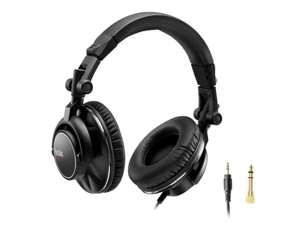 Hercules HDP DJ60 - Hodetelefoner - full størrelse - kablet - 3,5 mm jakk - lydisolerende