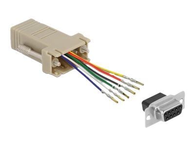 DeLOCK 66759, D-Sub 9 pin, RJ12, Harmaa