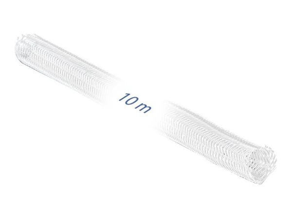 Delock - Flätad ärm - 10 m - vit