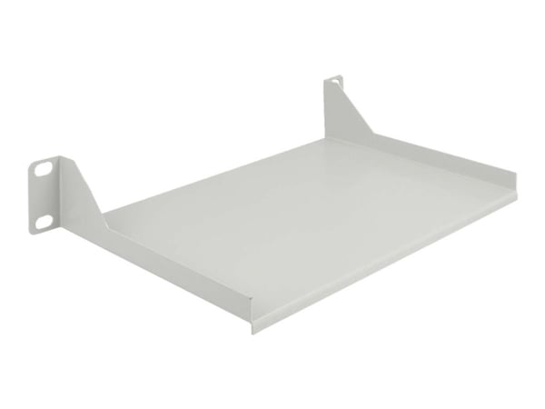 Delock - Hylla för rack - vit - 1U - 10"