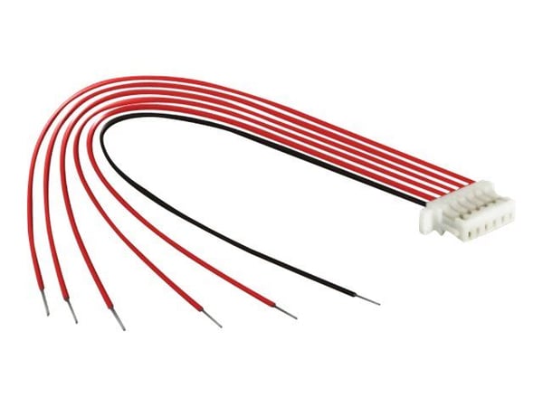 Delock - Datakabel - 6-pin connector (1mm pitch) (hunn) til uisolert tråd - 10 cm